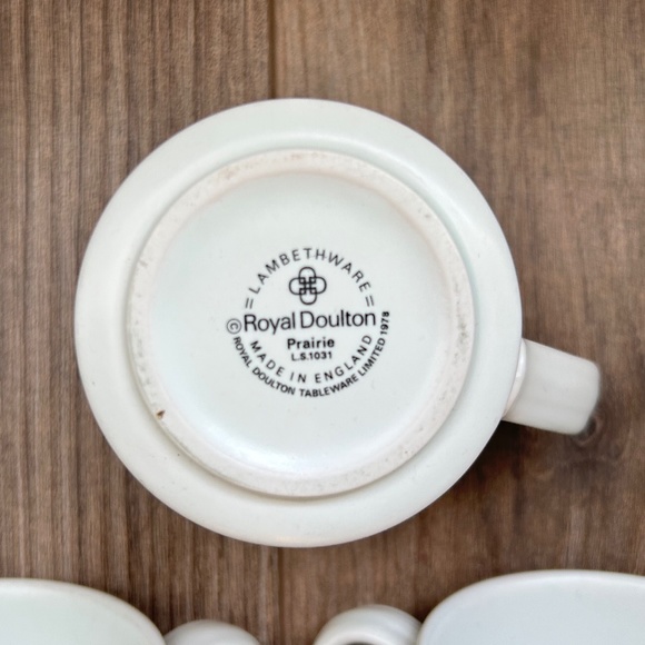 Royal Doulton ‘Prairie’ Coffee Cups x 6 - Picture 8 of 8